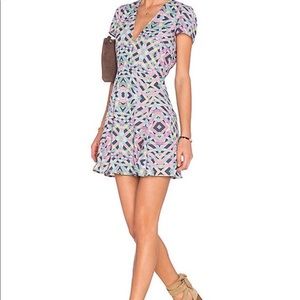 Lovers + Friends cassidy spring geo mini print NWT
